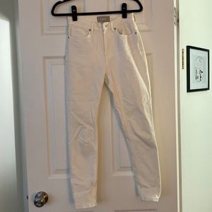 White high waisted Everlane Jeans